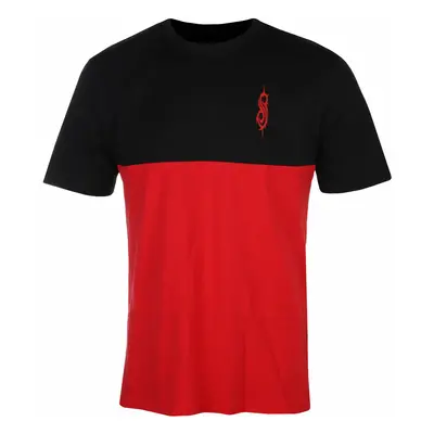 men's t-shirt SLIPKNOT - LOGOS - BLACK / RED - AMPLIFIED