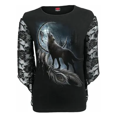 women's long sleeve t-shirt SPIRAL - FROM DARKNESS - Black