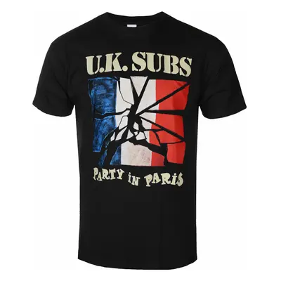 men's t-shirt UK SUBS - PARTY IN PARIS - BLACK - PLASTIC HEAD