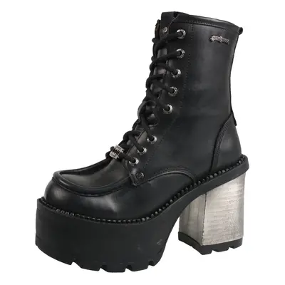 women's shoes NEW ROCK - ITALI BLACK, ITALIAN BLACK, RIBETE BLACK