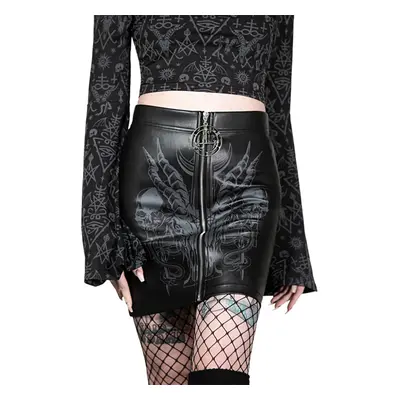 women's skirt KILLSTAR - Scarlet Flame - Black