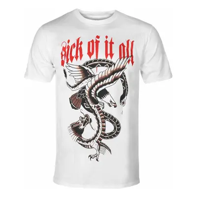 Men's t-shirt SICK OF IT ALL - EAGLE - WHITE - PLASTIC HEAD