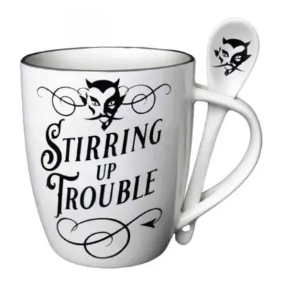 Mug with spoon ALCHEMY GOTHIC - Stirring up Trouble