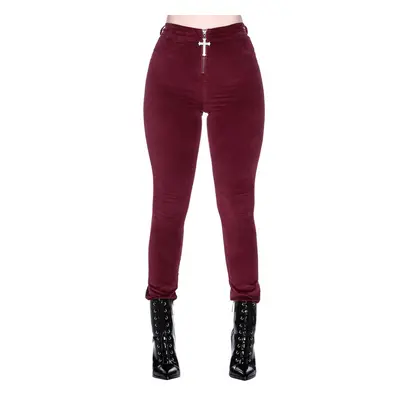 Women's trousers KILLSTAR - Stroke Of Midnight - Velvet BLOOD