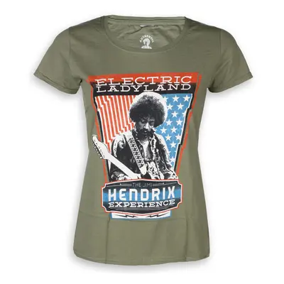 t-shirt metal women's Jimi Hendrix - Electric - ROCK OFF