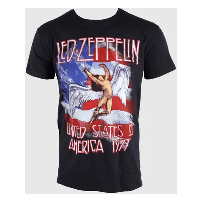 men's t-shirt Led Zeppelin- Stars N Stripes - Black