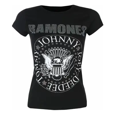 women's t-shirt Ramones - Presidential Morel Diamond - BLACK - ROCK OFF