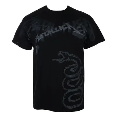 t-shirt men Metallica - Black Album Faded