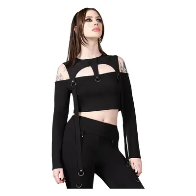 women's t-shirt with long sleeves (top) KILLSTAR - Hesperia - Black