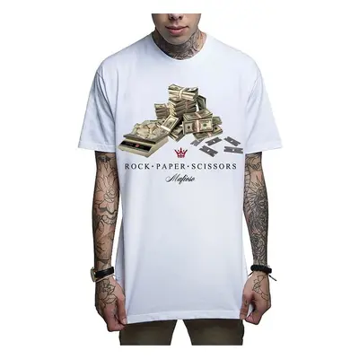 men's t-shirt MAFIOSO - ROCK PAPER SCISSORS - WHT