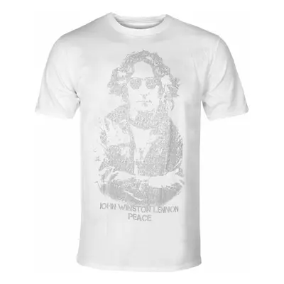 men's t-shirt John Lennon - Peace - WHT - ROCK OFF