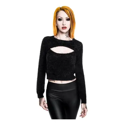 Sweater women's KILLSTAR - Black Out Fuzzy Crop