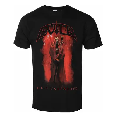 men's t-shirt EVILE - HELL UNLEASHED - BLACK - PLASTIC HEAD