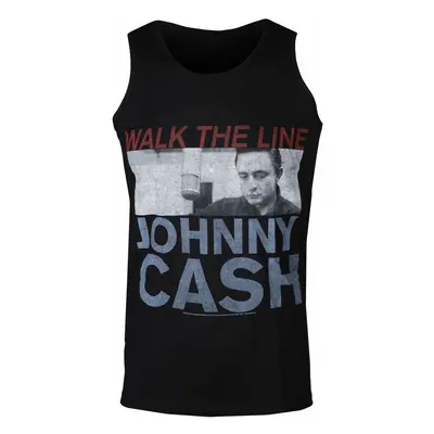 men's tank top Johnny Cash - Studio Shot - BLACK - ROCK OFF