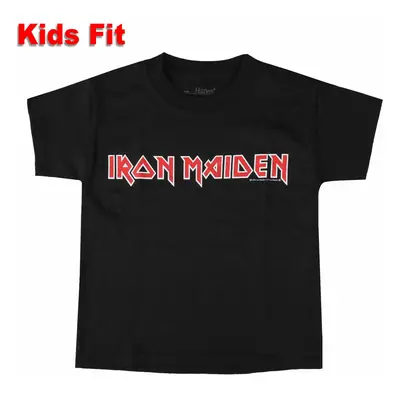 children's T-shirt Iron Maiden - Logo - BLACK - ROCK OFF