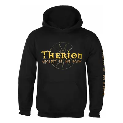 men's hoodie THERION - SECRET OF THE RUNES - BLACK - PLASTIC HEAD