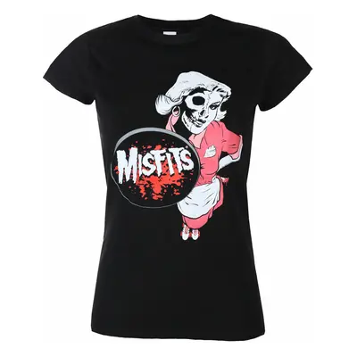 women's t-shirt MISFITS - WAITRESS - BLACK - PLASTIC HEAD