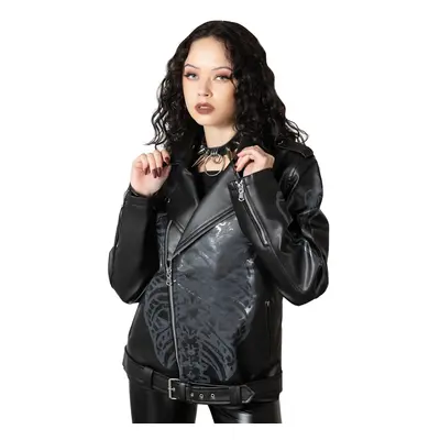 jacket (side zip) KILLSTAR - Craniocaudal Biker - Black