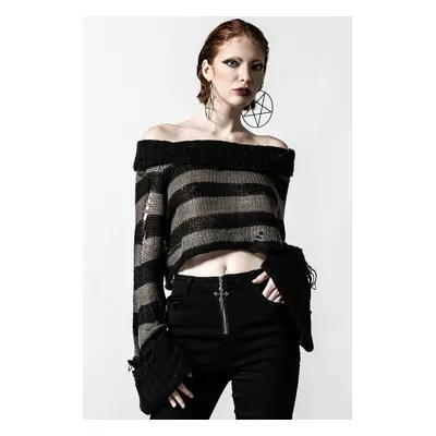 Women's sweater KILLSTAR - Visage Knit - Black / Ash