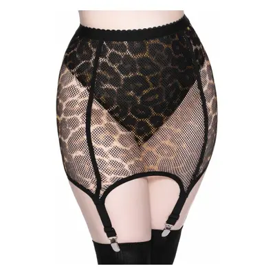 Women's skirt KILLSTAR - Pussy Power Fishnet - LEO