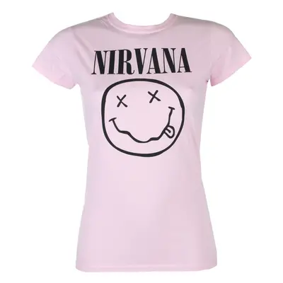 t-shirt metal women's Nirvana - HAPPY FACE - PLASTIC HEAD