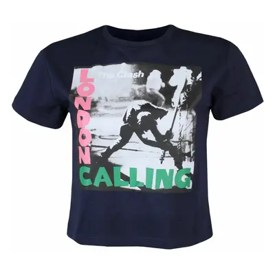 women's t-shirt (top) Clash - London Calling - NAVY - ROCK OFF