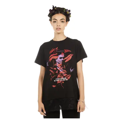 t-shirt hardcore women's - Frida Flowers - DISTURBIA