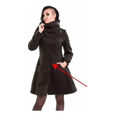 women's coat VIXXSIN - NECROMANCER - GREY - DAMAGED