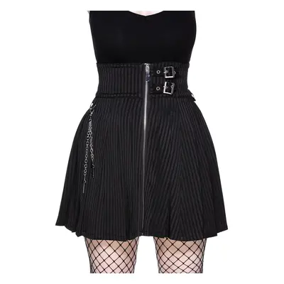 Women's skirt KILLSTAR - The Devil Wears Stripes - Pinstripe