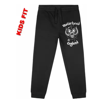 children's trousers (sweatpants) Motörhead- England: Stencil - Metal-Kids - Black / White