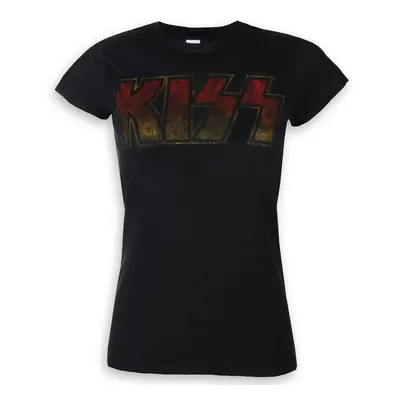 t-shirt metal women's Kiss - Classic Logo - ROCK OFF