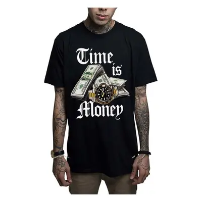 men's t-shirt MAFIOSO - TIME IS MONEY - BLK