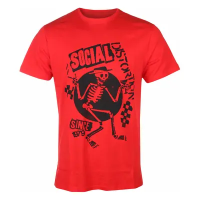 men's t-shirt Social Distortion - Speakeasy Checkerboard RED - ROCK OFF