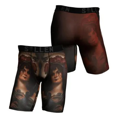 Men's boxer shorts SULLEN - ANDRES BLESA - BLACK/MAROON