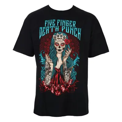 Men's T-shirt Five Finger Death Punch - Lady Muerta - Black - ROCK OFF