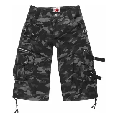 men's shorts BLACK PISTOL - Camouflage - Black-Grey