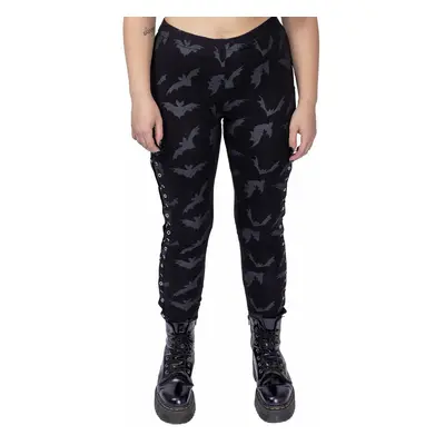 women's trousers (leggings) HEARTLESS - ODILE - BLACK / GRAY