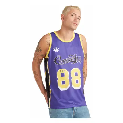 men's tank top (jersey) CYPRESS HILL GREENTHUMB - PURPLE/YELLOW/BLACK/WHITE - AMPLIFIED