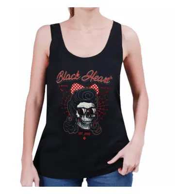 women's tank top BLACK HEART - ANGELINA - BLACK