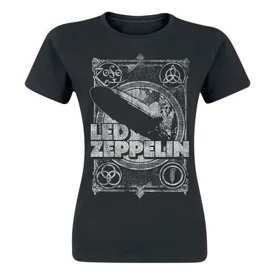 Women's t-shirt Led Zeppelin - Vintage - Black