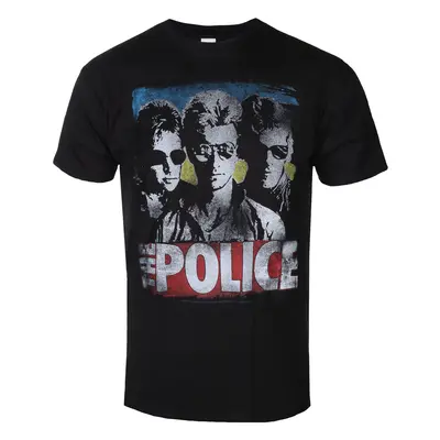 t-shirt metal men's Police - GREATEST HITS - LIQUID BLUE