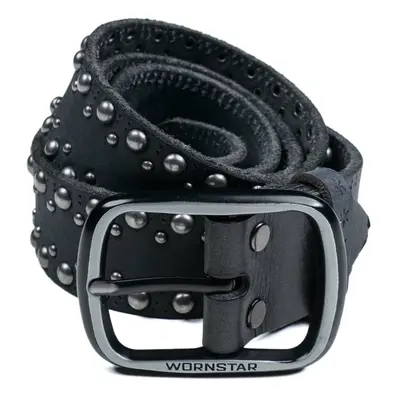 a belt WORNSTAR - Barricade Leather - Gun Metal