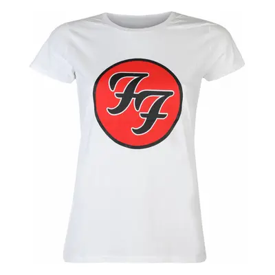 women's t-shirt Foo Fighters - Logo WHT - ROCK OFF