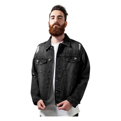 men´s jacket URBAN CLASSICS - Ripped Denim