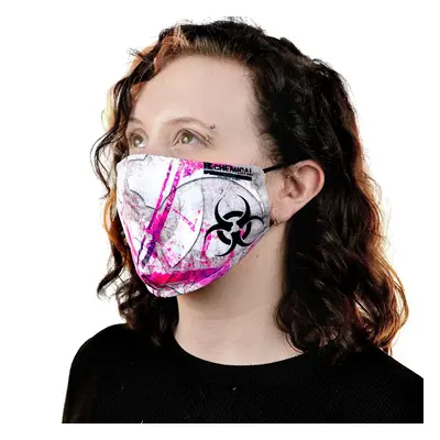 veil (mask) CHEMICAL BLACK - BIOHAZARD - WHITE / PINK