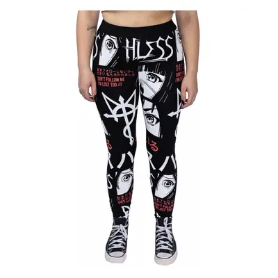 women's trousers (leggings) HEARTLESS - I'M LOST - BLACK / WHITE / RED