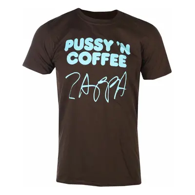 men's t-shirt FRANK ZAPPA - PUSSY - BROWN - PLASTIC HEAD