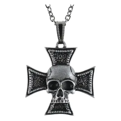 Pendant necklace Cross skull