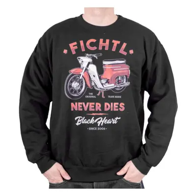 sweatshirt (no hood) men's - FICHTL - BLACK HEART