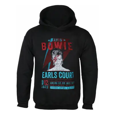 men's sweatshirt David Bowie - Earls Court '73 - BLACK ECO - ROCK OFF